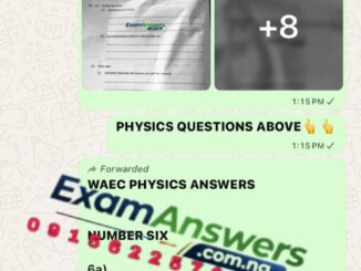 WAEC Physics (Essay & OBJ) Answers